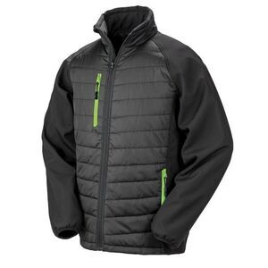 Result Unisex Adult Compass Softshell Gilet / Black/Lime Green